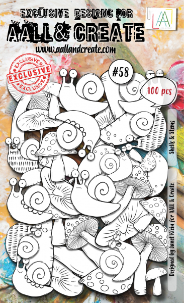 AALL & CREATE Ephemera - Shells & Stems #58
