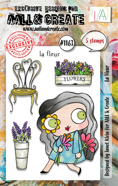 AALL & CREATE Clear Stamps - La Fleur #1163