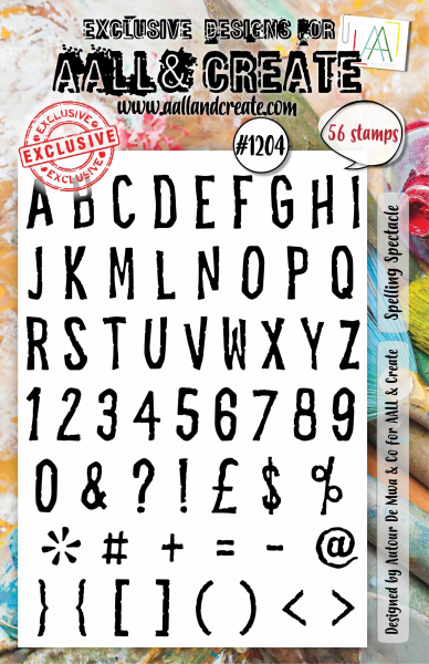 AALL & CREATE Clear Stamps - Spelling Spectacle - 1024
