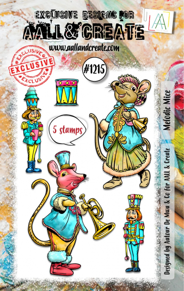 AALL & CREATE Clear Stamps - Melodic Mice #1215