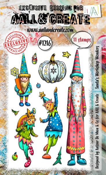 AALL & CREATE Clear Stamps - Santa's Workshop Wonders #1216
