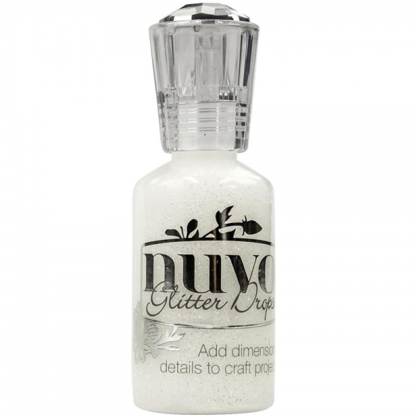 Nuvo Glitter Drops - White Blizzard