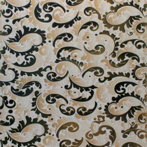 Edles Scrapbookingpapier-Gold Ranken