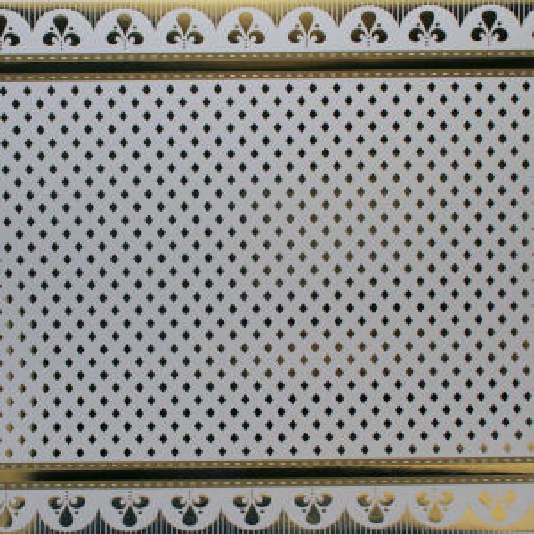 Edles Scrapbookingpapier-Gold Rauten mit Lilien