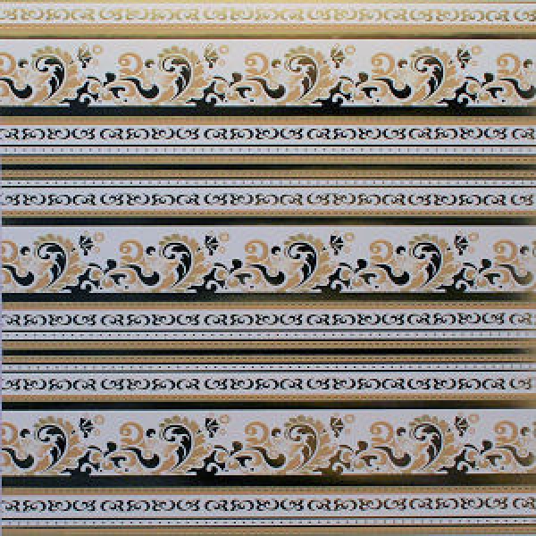Edles Scrapbookingpapier-Gold Rankenbordüre