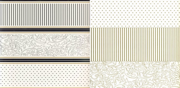 Edles Scrapbookingpapier-Gold Muster Mix