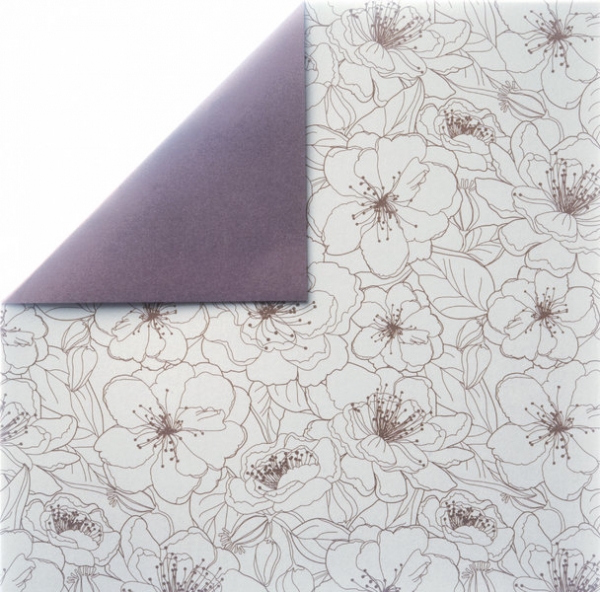 Paper Chic 12"x12" Dark Flower
