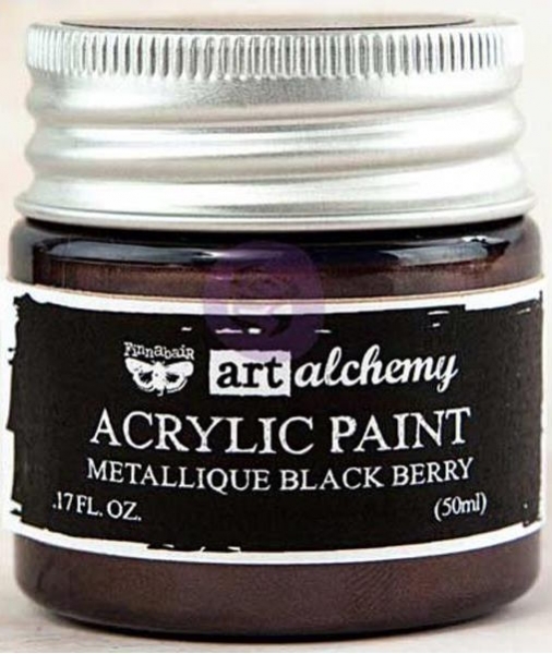 Prima Marketing Acrylic Paint - Metallique Black Berry