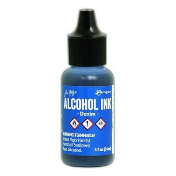 Alcohol Ink - Denim