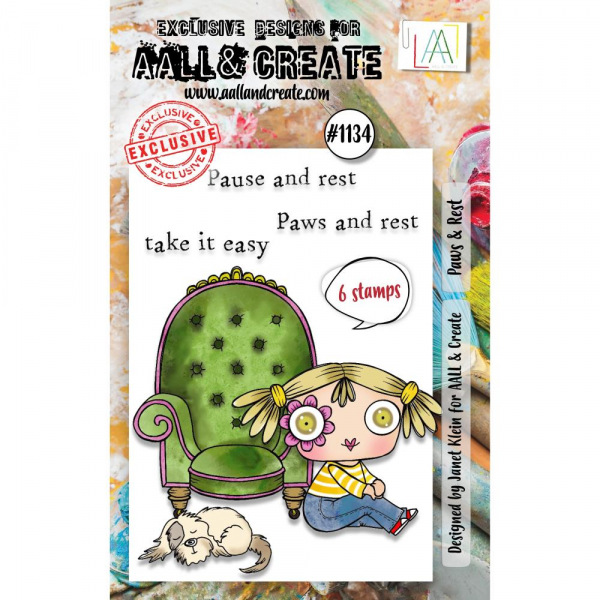 AALL & CREATE Clear Stamps - Paws & Rest #1134
