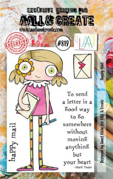 AALL & CREATE Clear Stamps - Happy Mail #819