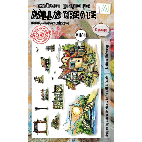 AALL & CREATE Clear Stamps - Bolthole Hideaway #1104