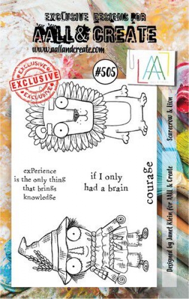 AALL & CREATE Clear Stamps - Scarecrow & Lion #505