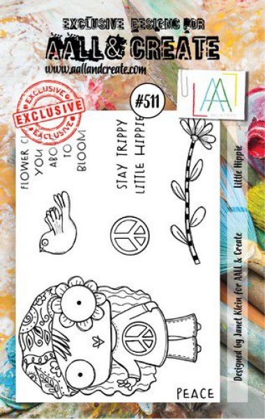 AALL & CREATE Clear Stamps - Little Hippie #511
