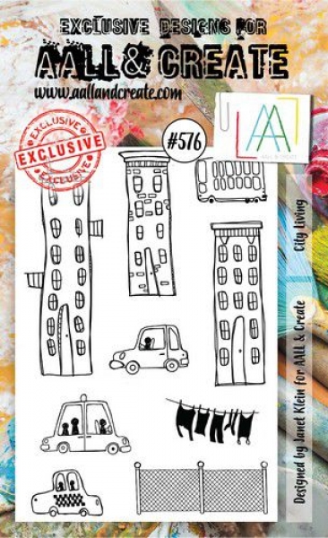 AALL & CREATE Clear Stamps - City Living #576