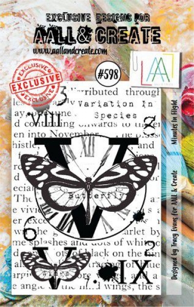 AALL & CREATE Clear Stamps - Minutes In Flight #598
