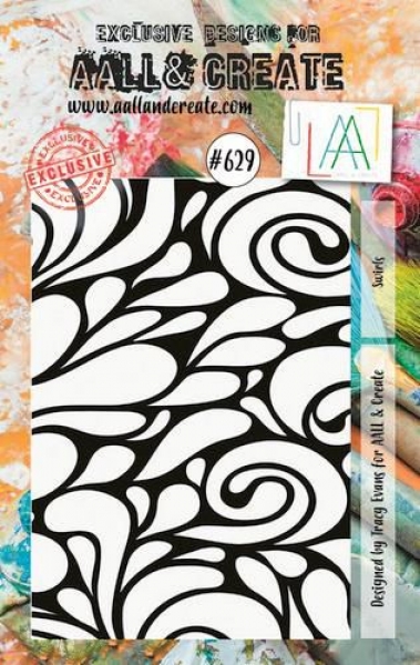 AALL & CREATE Clear Stamps - Swirls #629