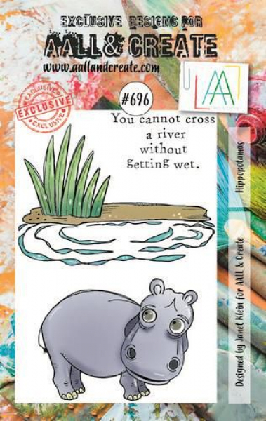 AALL & CREATE Clear Stamps - Hippopotamus #696