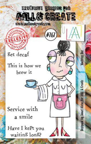 AALL & CREATE Clear Stamps - Waitress Dee #767