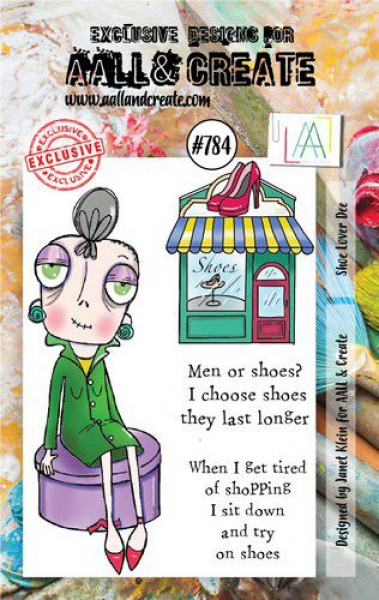 AALL & CREATE Clear Stamps - Shoe Lover Dee #784