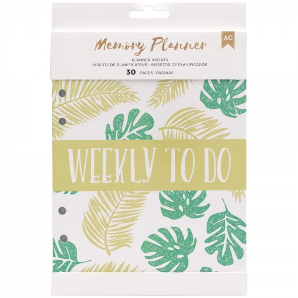 American Crafts Planner Inserts - Weekly To Do