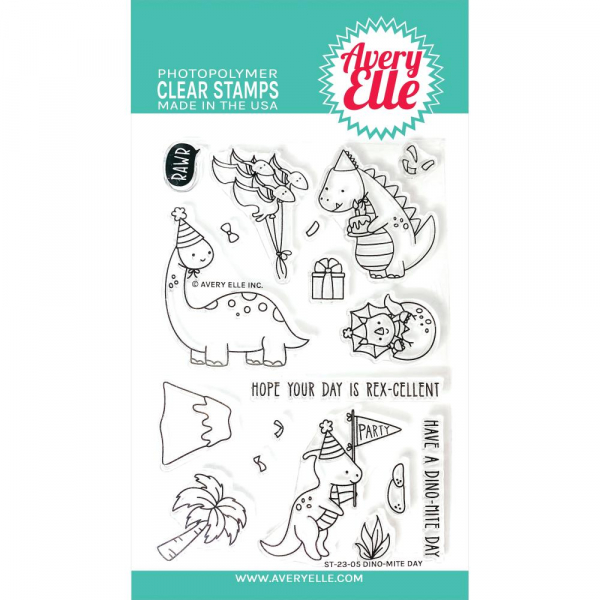 Avery Elle Clearstamps - Dino-mite Day