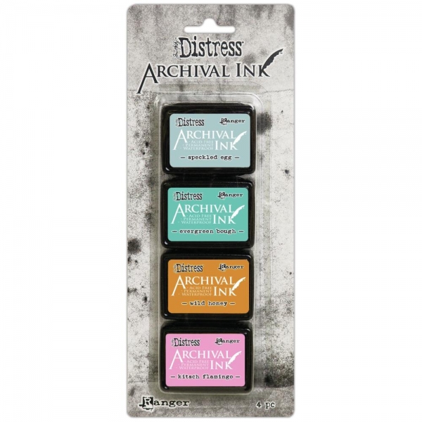 Distress Archival Mini Ink Pad Kit - Kit 4