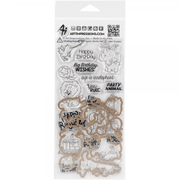 Art Impressions Clear Stamps - Baby Critters Set