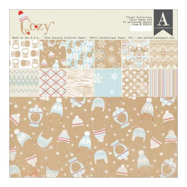 Authentique Paper Pad - Cozy - 12 x 12