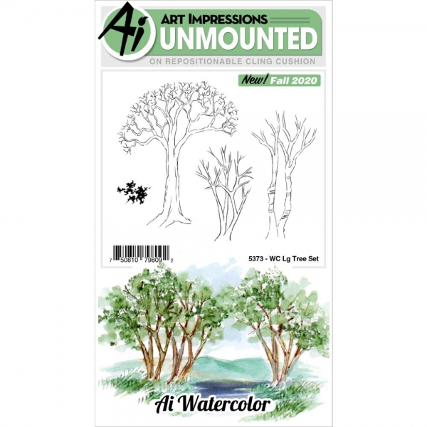 Art Impressions Cling Stamps - Large Tree