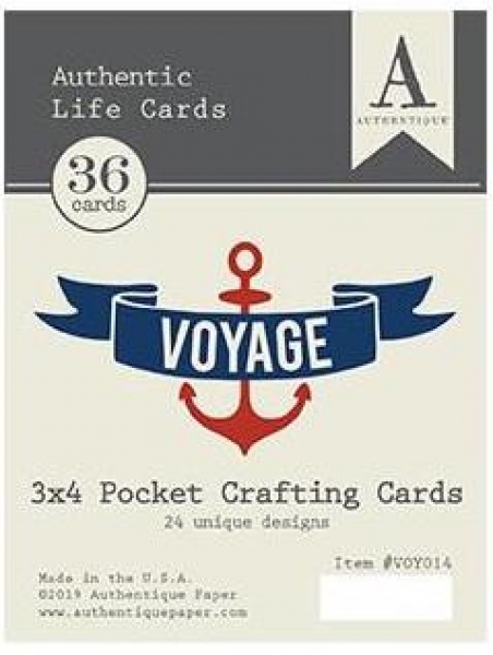 Authentic Life Cards - 3" x 4" JPocket Crafting Cards -Voyage