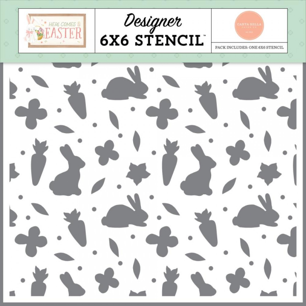 Carta Bella Stencil - Every Bunny Welcome