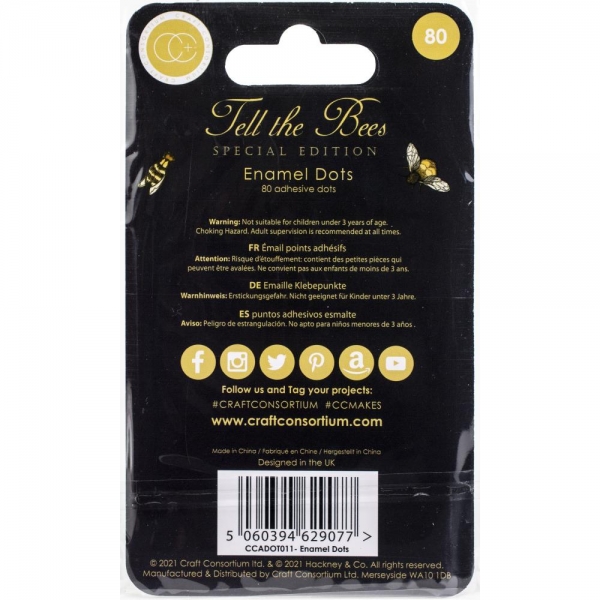 Craft Consortium - Tell the Bees (Special Edition) - Enamel Dots