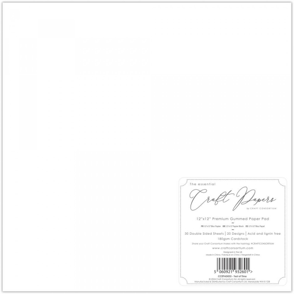 The essential Craft Papers Paper Pad - Test of Time - 12 x 12
