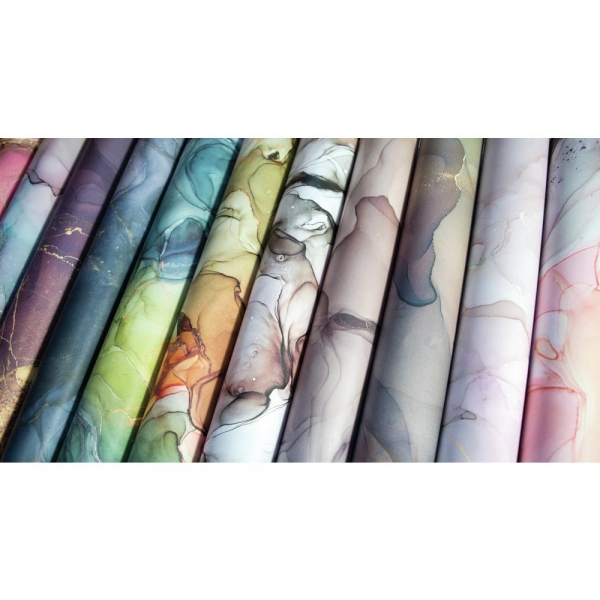 The essential Craft Papers Paper Pad - Ink Drops - Dusk 6 x 6