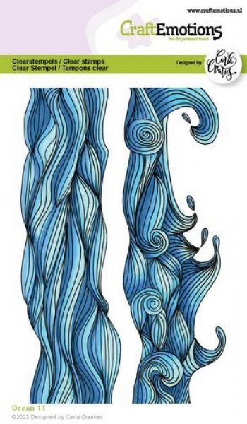 Craft Emotions Clear Stamps - Ocean 11