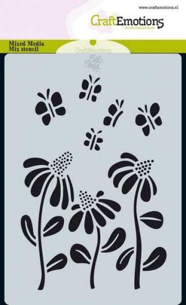Craft Emotions Stencil - Blumen