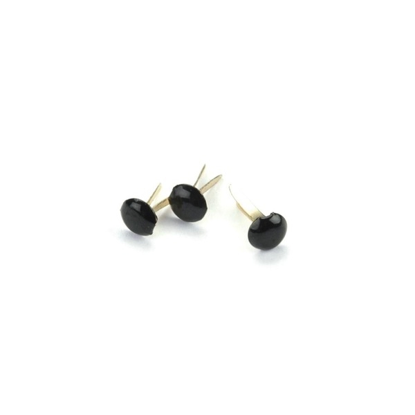 100 Minibrads 3 mm - Schwarz