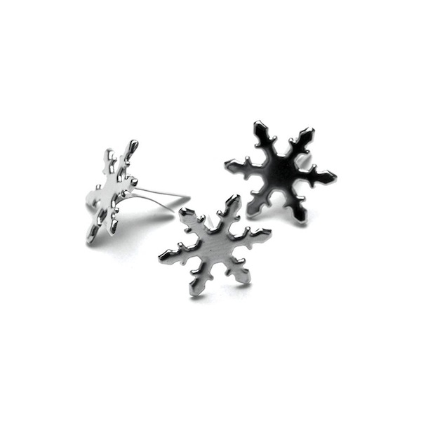 50 Brads - Schneeflocke - Silber