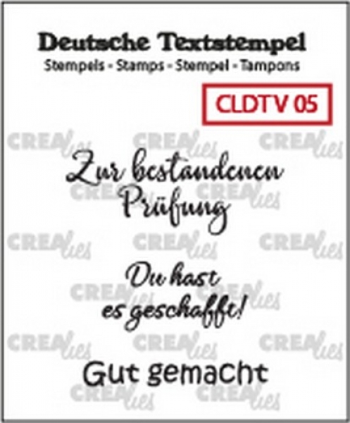 Crealies Mini Text Stempel - Verschiedene 5 (Prüfung)