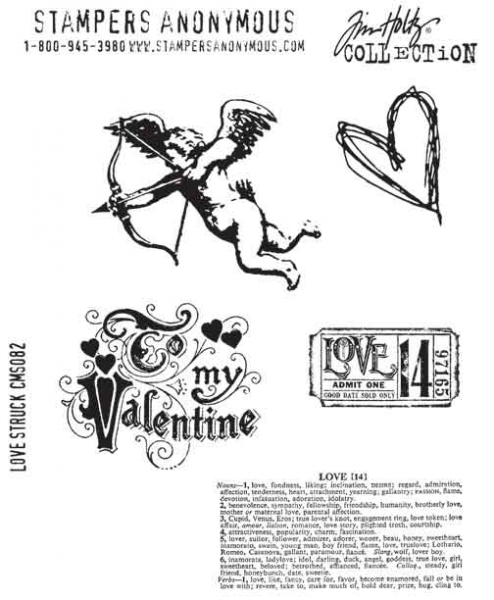 Tim Holtz Stempelset - Love Struck