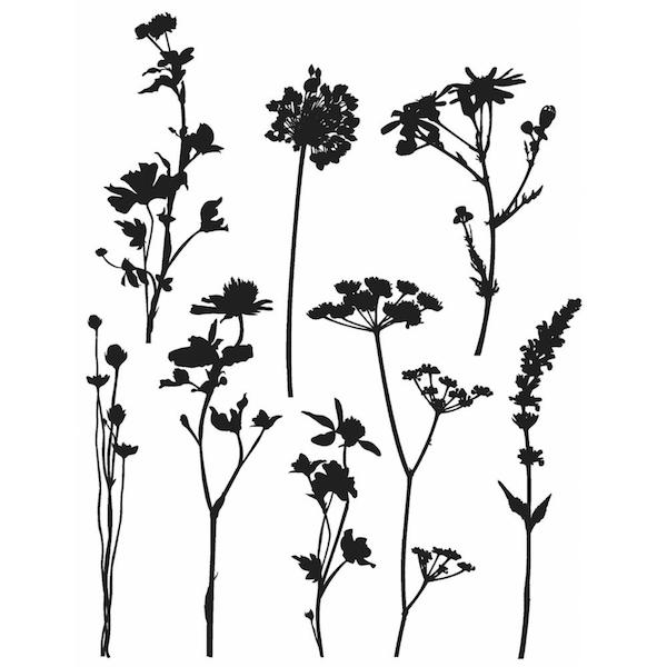 Tim Holtz Stempelset - Wildflowers