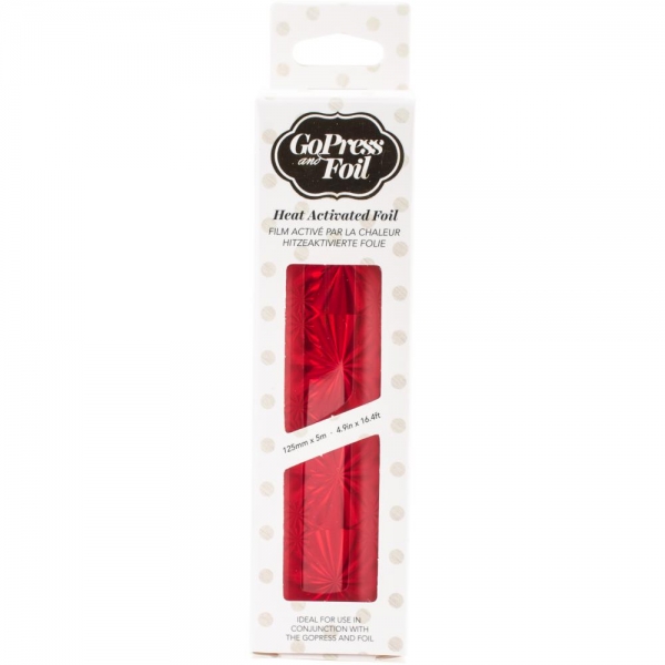 Go Press Heat Activated Foil - Red Hologram - Mirror Finish