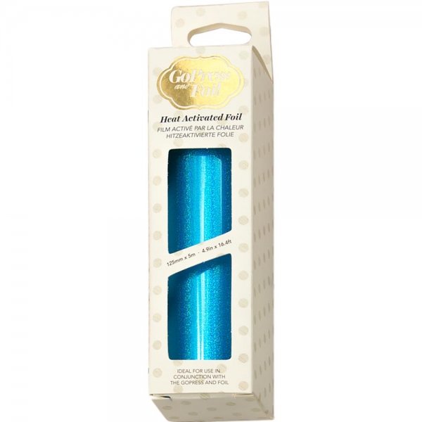 Go Press Heat Activated Foil - Iridescent Sparks Cyan