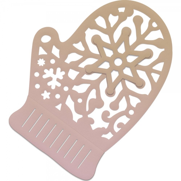 Couture Creations - Highland Christmas Mini Die - Snowflake Mitten