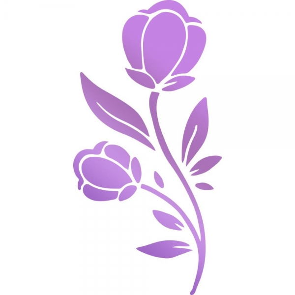 Couture Creations - Butterfly Garden Hotfoil Stamp Die - Blooming Flower