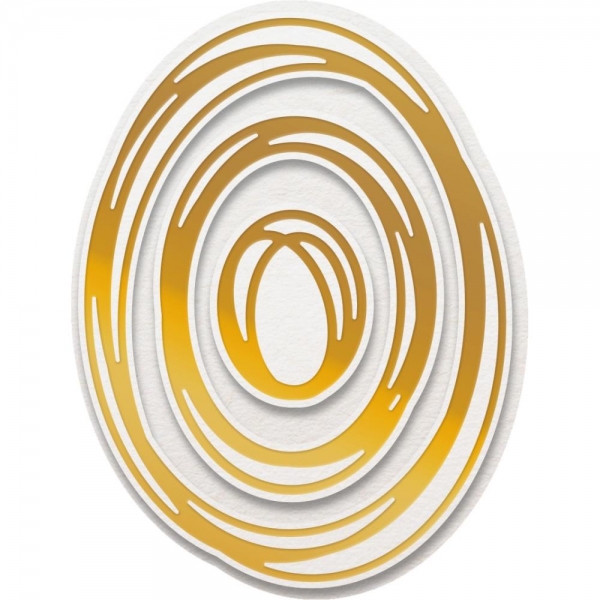 Couture Creations Cut, Foil & Emboss Nesting Dies - Oval Frame