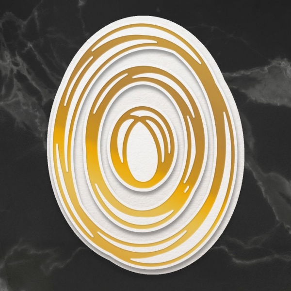 Couture Creations Cut, Foil & Emboss Nesting Dies - Oval Frame