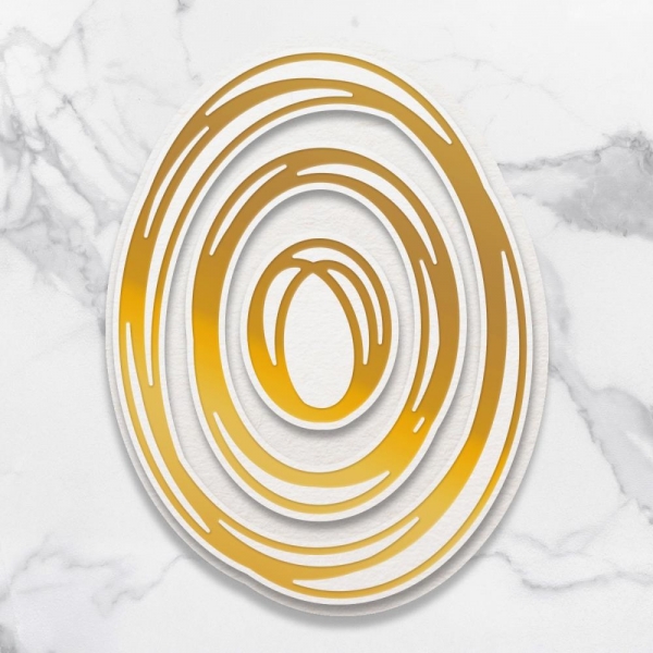 Couture Creations Cut, Foil & Emboss Nesting Dies - Oval Frame
