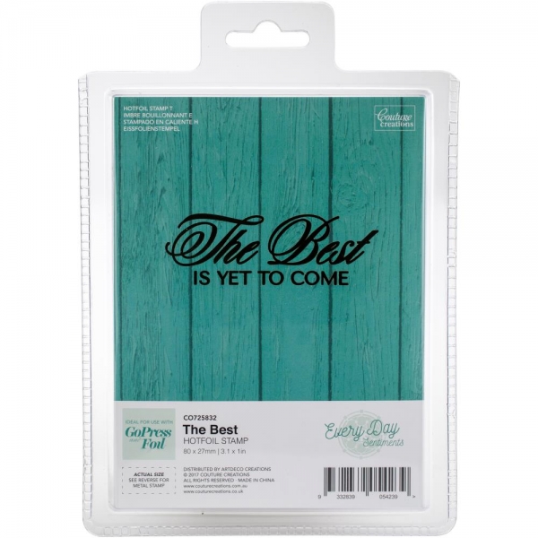 Couture Creations - Every Day Hotfoil Stamp Die - The Best